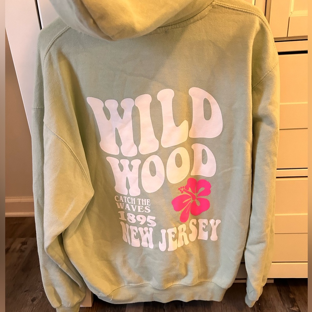 Green hoodie